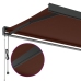 Toldo retráctil automático marrón 350x250 cm