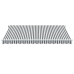Toldo retráctil automático gris antracita y blanco 400x350 cm