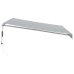Toldo retráctil automático gris antracita y blanco 400x350 cm