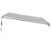 Toldo retráctil automático luz LED antracita blanco 400x350cm