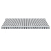 Toldo retráctil automático gris antracita y blanco 450x350 cm