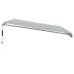 Toldo retráctil automático gris antracita y blanco 450x350 cm