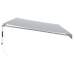 Toldo retráctil automático gris antracita y blanco 600x350 cm