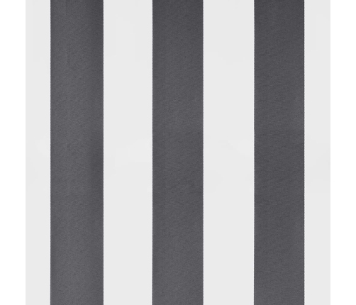 Toldo retráctil aluminio y tela gris antracita y blanco 4,5x3 m