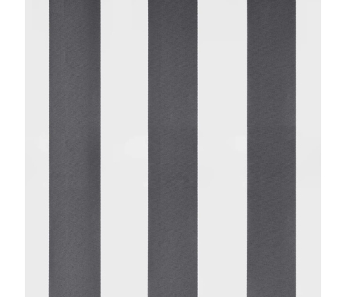 Toldo retráctil aluminio y tela gris antracita y blanco 3x2,5 m