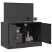 Mueble para TV de acero negro 67x39x44 cm