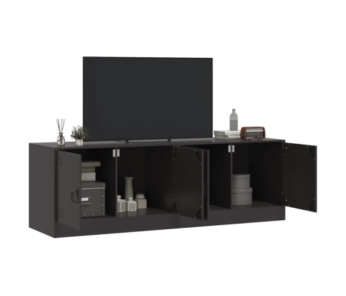 Muebles para TV 2 unidades acero negro 67x39x44 cm