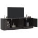 Muebles para TV 2 unidades acero negro 67x39x44 cm