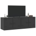 Muebles para TV 2 unidades acero negro 67x39x44 cm