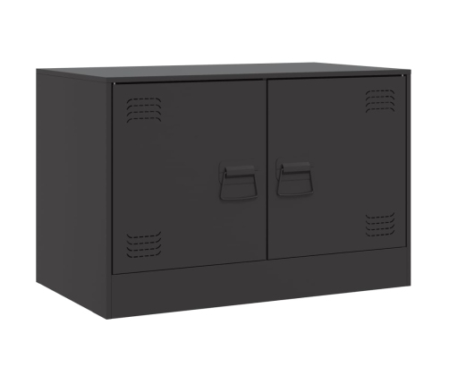 Muebles para TV 2 unidades acero negro 67x39x44 cm