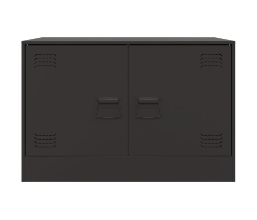 Muebles para TV 2 unidades acero negro 67x39x44 cm