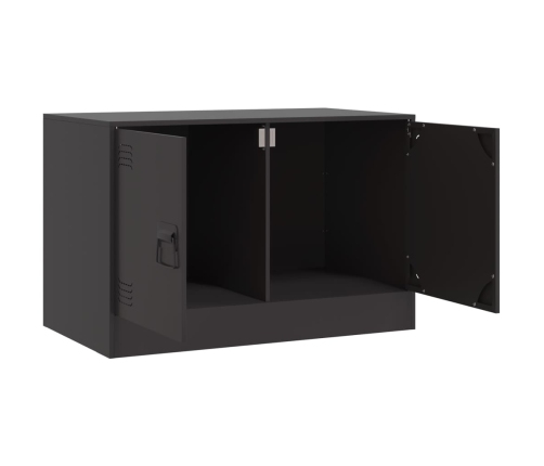 Muebles para TV 2 unidades acero negro 67x39x44 cm