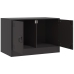 Muebles para TV 2 unidades acero negro 67x39x44 cm