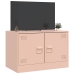 Mueble para TV de acero rosa 67x39x44 cm