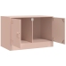 Mueble para TV de acero rosa 67x39x44 cm