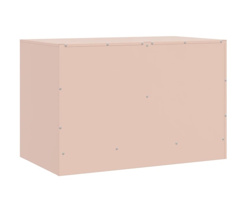 Mueble para TV de acero rosa 67x39x44 cm