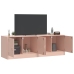 vidaXL Muebles para TV 2 unidades acero rosa 67x39x44 cm