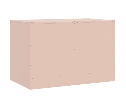 vidaXL Muebles para TV 2 unidades acero rosa 67x39x44 cm