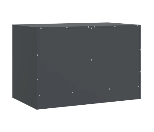 Mueble para TV de acero gris antracita 67x39x44 cm