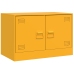 Mueble para TV de acero amarillo mostaza 67x39x44 cm