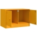 Mueble para TV de acero amarillo mostaza 67x39x44 cm