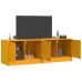 Muebles para TV 2 unidades acero amarillo mostaza 67x39x44 cm