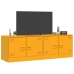 Muebles para TV 2 unidades acero amarillo mostaza 67x39x44 cm