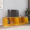 Muebles para TV 2 unidades acero amarillo mostaza 67x39x44 cm