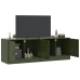 Muebles para TV 2 unidades acero verde oliva 67x39x44 cm