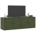 Muebles para TV 2 unidades acero verde oliva 67x39x44 cm