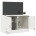 vidaXL Mueble para TV de acero blanco 67x39x44 cm