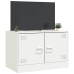 vidaXL Mueble para TV de acero blanco 67x39x44 cm