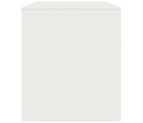 vidaXL Mueble para TV de acero blanco 67x39x44 cm