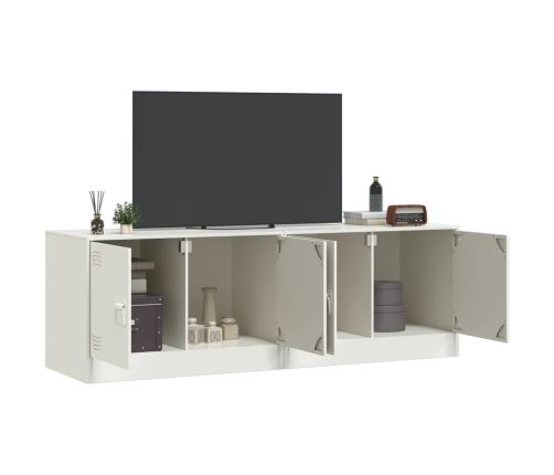 Muebles para TV 2 unidades acero blanco 67x39x44 cm