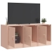 Mueble para TV de acero rosa 99x39x44 cm