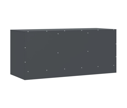 Mueble para TV de acero gris antracita 99x39x44 cm