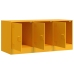 Mueble para TV de acero amarillo mostaza 99x39x44 cm