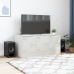 Mueble para TV de acero blanco 99x39x44 cm