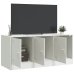 Mueble para TV de acero blanco 99x39x44 cm