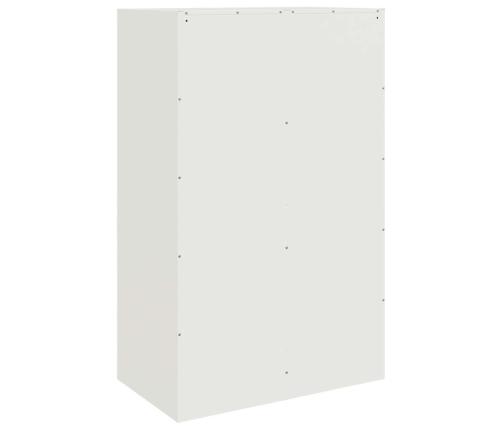 Aparador de acero blanco 67x39x107 cm