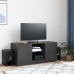 Mueble para TV de acero negro 99x39x44 cm