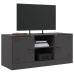 Mueble para TV de acero negro 99x39x44 cm