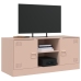 Mueble para TV de acero rosa 99x39x44 cm