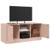 Mueble para TV de acero rosa 99x39x44 cm