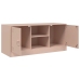 Mueble para TV de acero rosa 99x39x44 cm