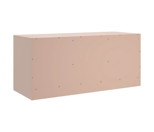 Mueble para TV de acero rosa 99x39x44 cm