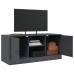 Mueble para TV de acero gris antracita 99x39x44 cm