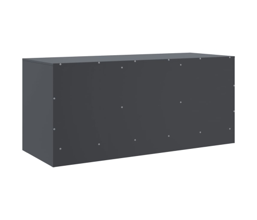 Mueble para TV de acero gris antracita 99x39x44 cm