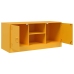 vidaXL Mueble para TV de acero amarillo mostaza 99x39x44 cm