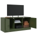 Mueble de TV de acero verde oliva 99x39x44 cm